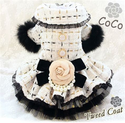 chanel dog dress|coco chanel dog outfits.